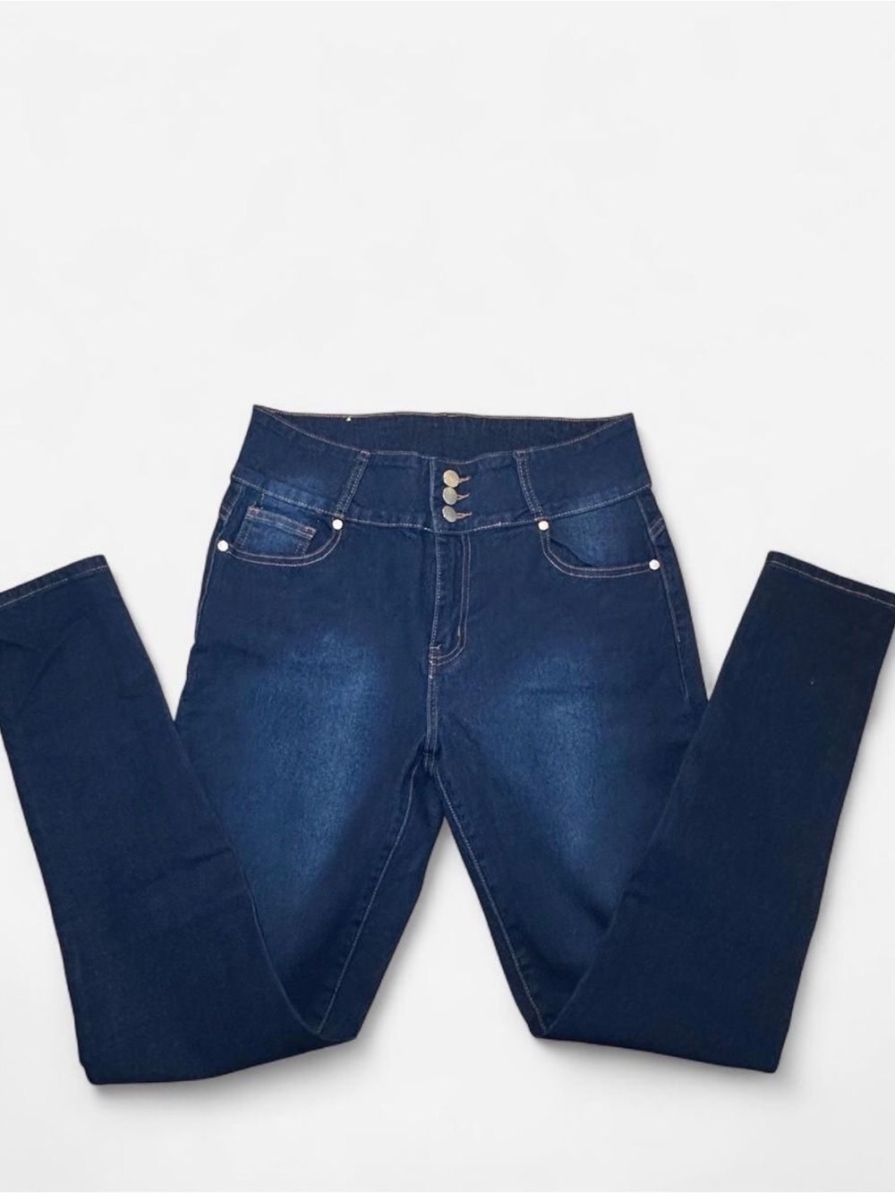 High-Rise Dark Blue Women’s Skinny Jeans